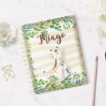 Capa Caderneta de Saúde - Girafinha Mãe e Filho
