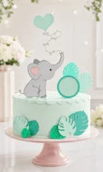 Elefante Baby - Topo de Bolo