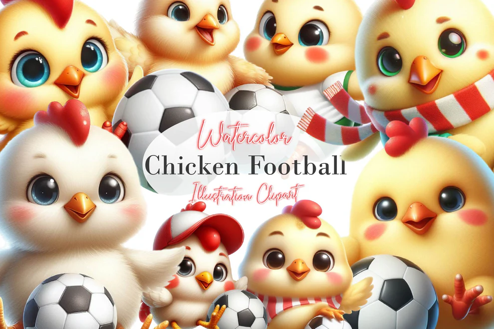 Chicken Playing Football