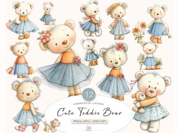 Cute Teddy Bear Clipart 120605838