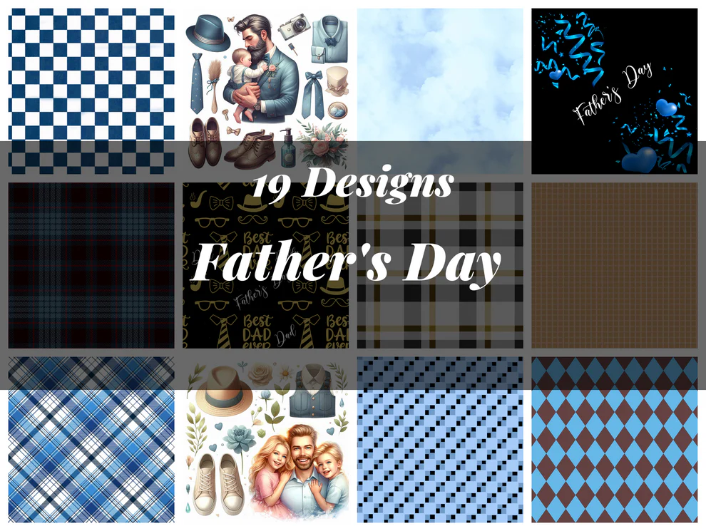 Father'S Day Seamless Digital Paper