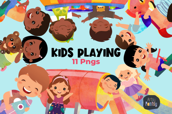 Kids Playing At The Playground 69531683