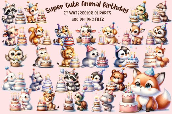 Super Cute Animal Birthday Bundle 89202863