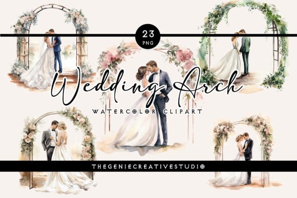 Watercolor Wedding Arch Png Clipart 86533312