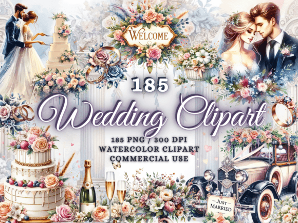 Watercolor Wedding Clipart Wedding 89735224