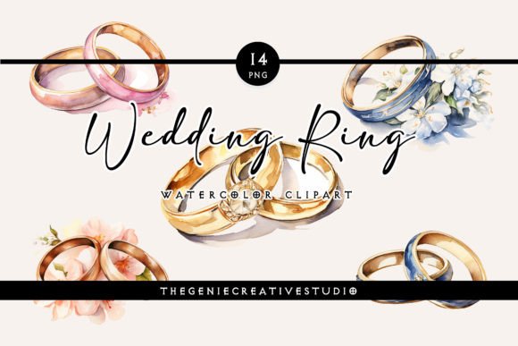 Watercolor Wedding Ring Png Clipart 86533293