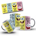Bob Esponja - Pra Viver comigo você tem que entender - Arte Avulsa Caneca