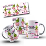 Grinch Ele tem o CARISMA de uma cerca elétrica Fem & Masc  - Arte Avulsa Caneca - Imagem 2