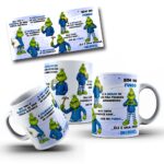 Grinch Ele tem o CARISMA de uma cerca elétrica Fem & Masc  - Arte Avulsa Caneca