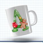 Kit Alfabeto Natalino - Artes Avulsa Caneca