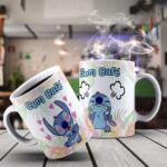 Stitch Com/Sem Café - Arte Avulsa Caneca