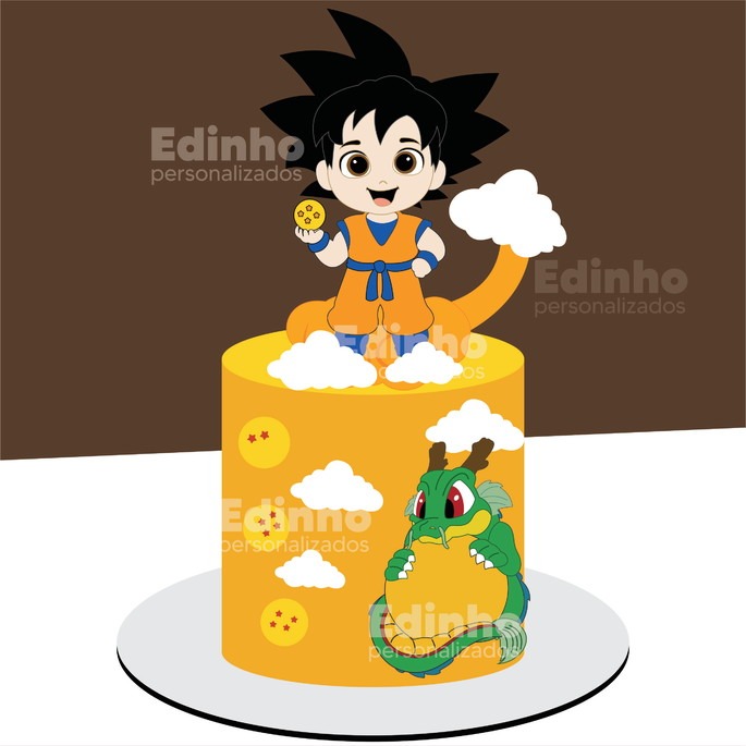 Dragon Ball Z Baby - Topo de Bolo