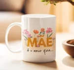 Mãe é o amor que prevalece lindo e forte - Arte Avulsa Caneca