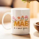 Mãe é o amor que prevalece lindo e forte - Arte Avulsa Caneca