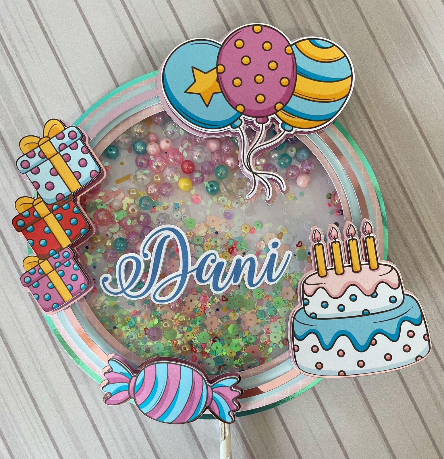 Feliz Aniversário - Topo de Bolo