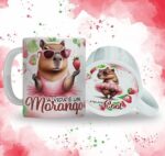 Morango no Cool - Capivara Abusada! - Arte Avulsa Caneca