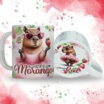 Morango no Cool - Capivara Abusada! - Arte Avulsa Caneca