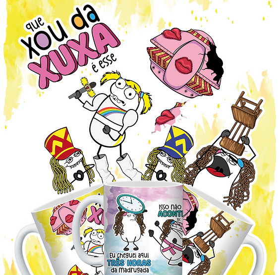 1dffd0_aadd2bc94a9843da860d1084d9da3788mv2-e1727970894327-2 Que Xou da Xuxa é esse? - Arte Avulsa Caneca (Originale) - Imagem 1