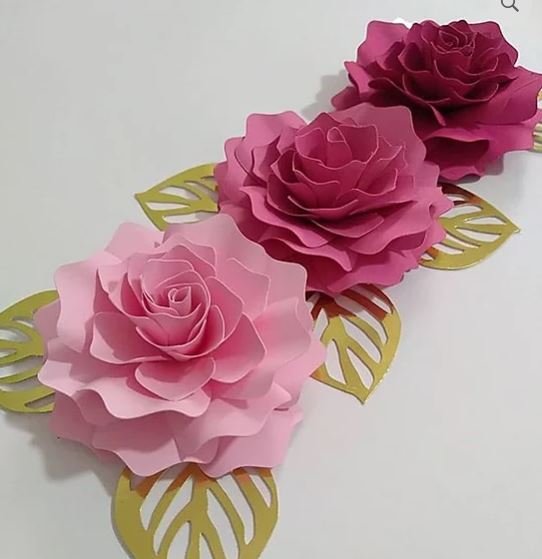 27-1 Molde para Rosa + folha - Imagem 1