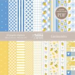 Papéis - Limãozinho (PNG + PDF) - Kit Digital