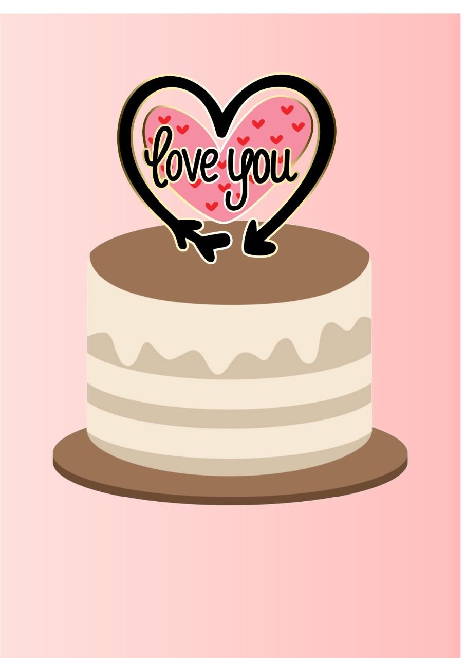 Love You - Topo de Bolo