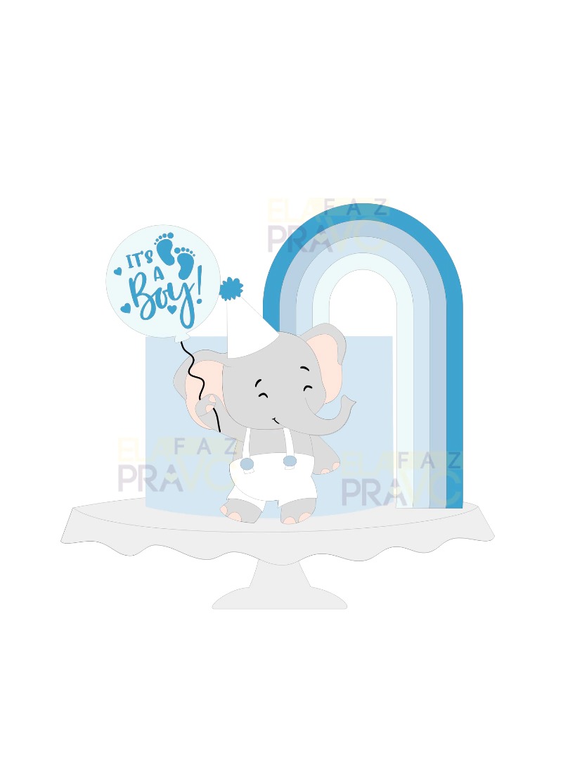 Elefante - Topo de Bolo