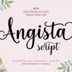 Angista Script - Fonte