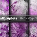 Papel Digital Tema damasco lilas