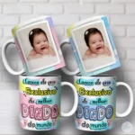 Dindo e Dinda Com Foto - Arte Avulsa Caneca
