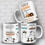 Flork Matar Um Leão Por Dia - Arte Avulsa Caneca