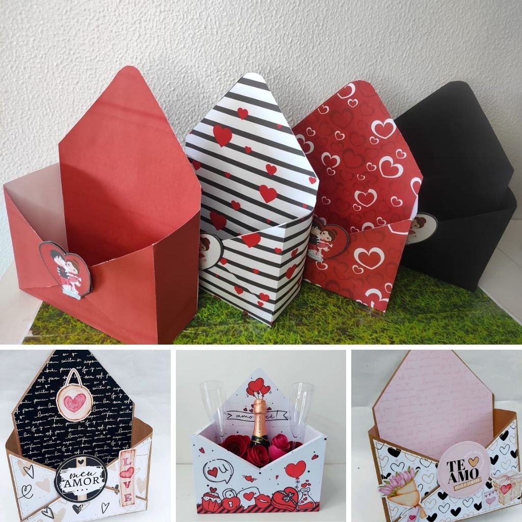 Caixa-Envelope-4 Combo Caixas Envelope - Dia dos Namorados - Imagem 1