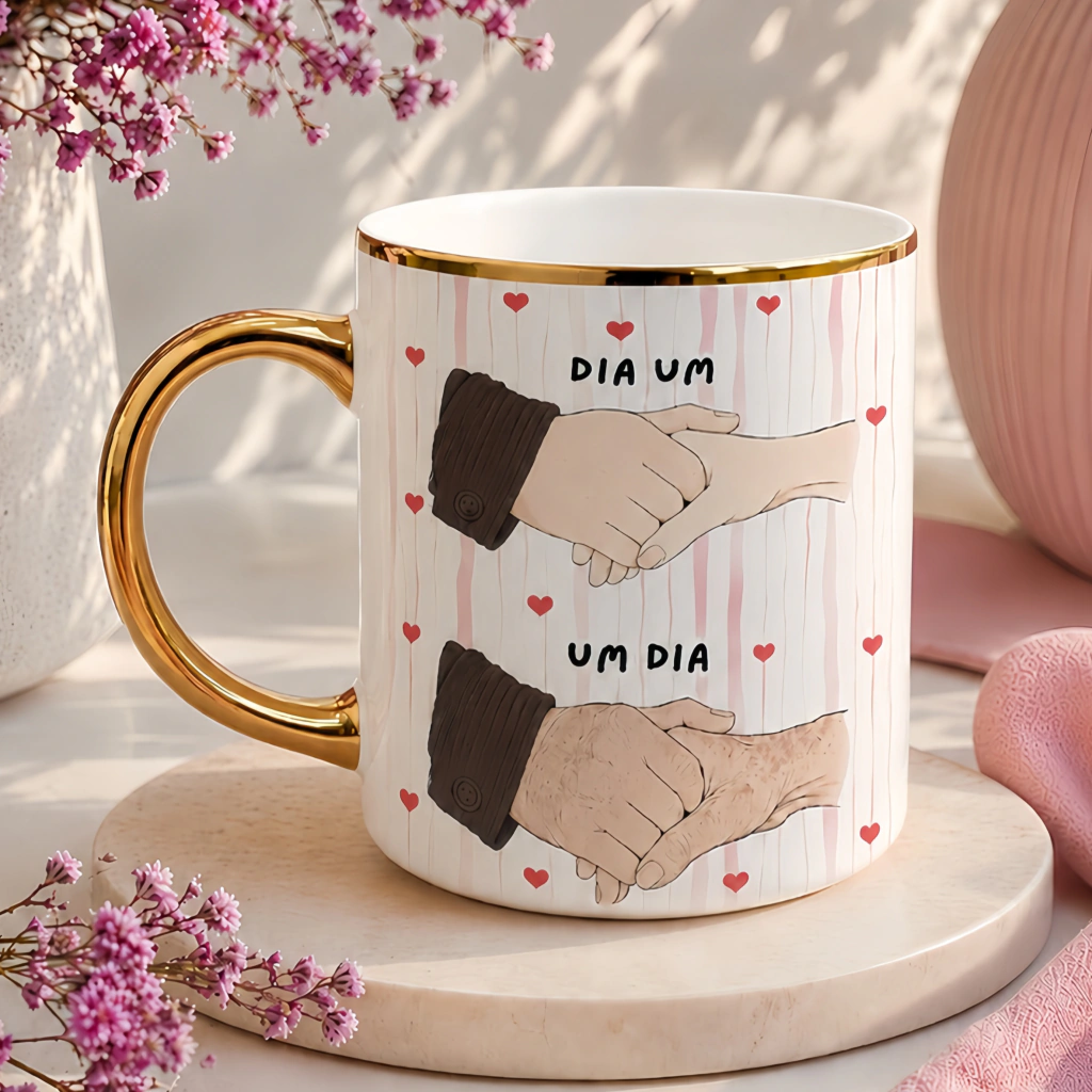 Dia-um-Um-dia Dia um, Um dia - Arte Avulsa Caneca - Imagem 1
