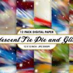 Papel Digital Tema Tie Dye Glitter