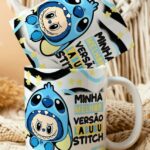 Labubu versão Stitch e Angel - Arte Avulsa Caneca