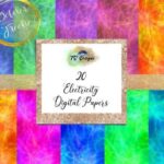 Papel Digital Eletricidade Aquarela