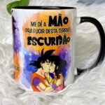 Goku e Chi Chi - Arte Avulsa Caneca
