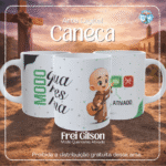 Frei Modo Quaresma Ativado - Arte Avulsa Caneca
