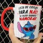 Lista do que não fazer - Stitch - Arte Avulsa Caneca