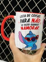 Lista do que não fazer - Stitch - Arte Avulsa Caneca