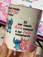 Ela não é apenas uma Garota ... Angel Stitch - Arte Avulsa Caneca - Imagem 3