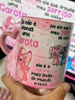 Ela não é apenas uma Garota ... Angel Stitch - Arte Avulsa Caneca - Imagem 4
