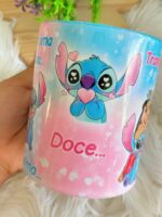 Vocês que me estressam… Stitch - Arte Avulsa Caneca - Imagem 3