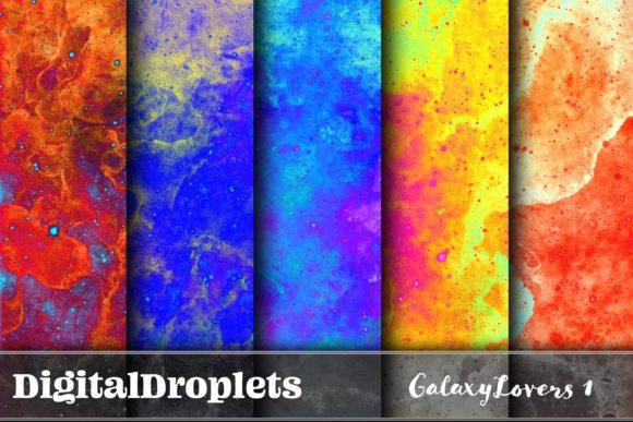 Galaxy-Lovers-1-6523144-1 Papel Digital Amor Galáxia - Imagem 1