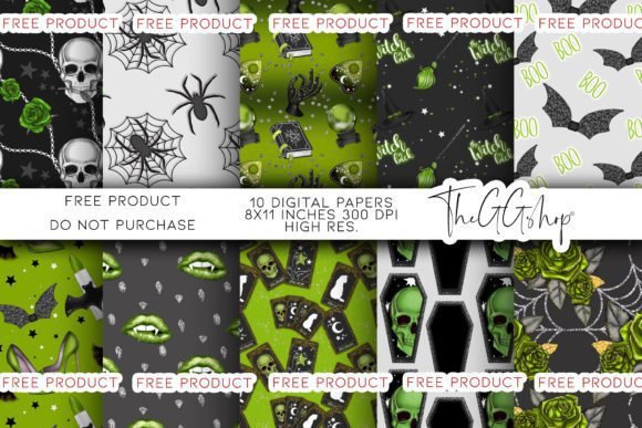 HALLOWEEN-DIGITAL-PAPERS-18577608-1 Papel Digital Halloween - Imagem 1