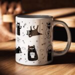 Gatinhos Pretos - Arte Avulsa Caneca - Imagem 2