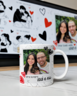 Na alegria ou na tristeza, na saúde ou na doença - Arte Avulsa Caneca - Imagem 2