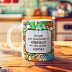 Obrigada por transformar o aprendizado em uma grande aventura - Arte Avulsa Caneca (cópia) - Imagem 2