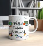 Melhor Professor(a) do mundo - Arte Avulsa Caneca