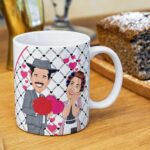 Não gostaria de entrar e tomar uma xícara de café - 2 Artes Avulsa Caneca