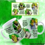 Sherek e Fiona - Arte Avulsa Caneca - Imagem 4